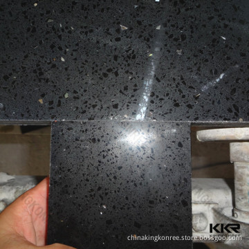 black mirror quartz stone slab